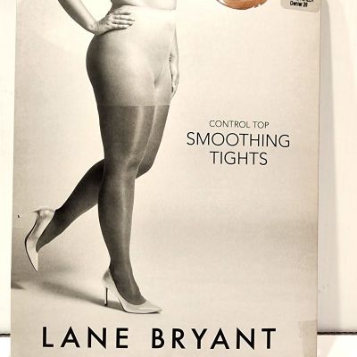 Lane Bryant Control Top Smoothing tights A/B nude Shimmer Sheer